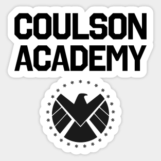 Coulson academy black Sticker